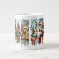 Père Noël et rennes Noël le et les cookies