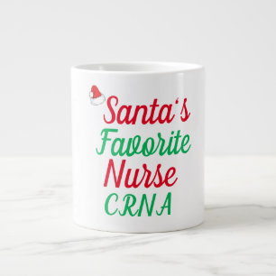 Grande Tasse Père Noël Favoris CRNA Nurse Joyeux Noël Soins inf