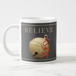 Grande Tasse Père Noël JINGLE BELL, CROYEZ LA Typographie