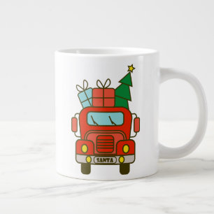 Grande Tasse Père Noël vue de devant Joyeux Noël