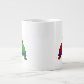 Grande Tasse Perroquets d'Eclectus dans l'amour (Devant)