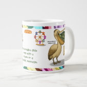 Grande Tasse Personalise: Pierre pelican's brilliant beak (Devant droit)