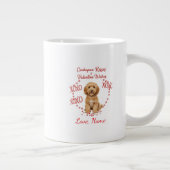 Grande Tasse Personalised Cockapoo Kisses Valentine Wishes (Droite)