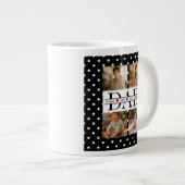 Grande Tasse Personalized Dad Photo Collage & Kids Name (Devant droit)