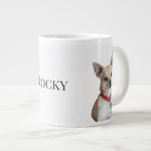 Grande Tasse Personalized Dog Photo | Custom Pet Name  (Devant droit)
