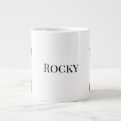 Grande Tasse Personalized Dog Photo | Custom Pet Name (Devant)