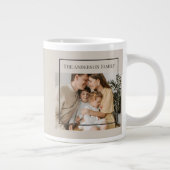 Grande Tasse Personalized Family Photo | Custom Family Name (Droite)