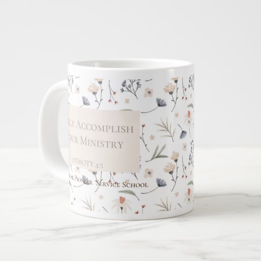 Grande Tasse Personalized gift for 2022 JW pioneer sisters (Devant gauche)