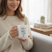 Grande Tasse Personalized January Birth Month Flower