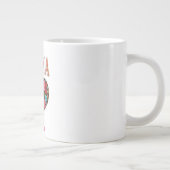 Grande Tasse Personalized Mama Heart Floral Custom Gift (Droite)