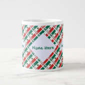 Grande Tasse Personalized Mexico Flag Tiled (Devant)