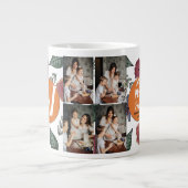 Grande Tasse Personalized mothers Day,photo collage floral gift (Devant)