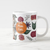 Grande Tasse Personalized mothers Day,photo collage floral gift (Droite)