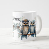 Grande Tasse Personalized winter owl (Devant droit)