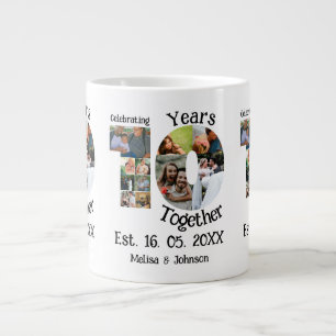 Grande Tasse Personnalisé 10e anniversaire mariage 11 photo col