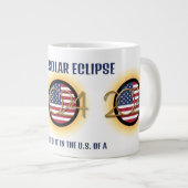 Grande Tasse Personnalisé 2024 TOTAL SOLAR ECLIPSE USA (Devant droit)