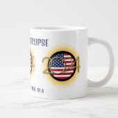 Grande Tasse Personnalisé 2024 TOTAL SOLAR ECLIPSE USA (Droite)