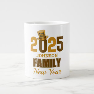 Grande Tasse Personnalisé 2025 Nom de famille Bonne année