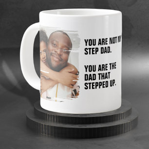 Grande Tasse Personnalisé 2 Photo Le Père Qui S'Est Levé
