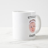 Grande Tasse Personnalisé Baby Face Photo Papa Cadeau (Devant droit)