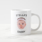 Grande Tasse Personnalisé Baby Face Photo Papa Cadeau (Droite)