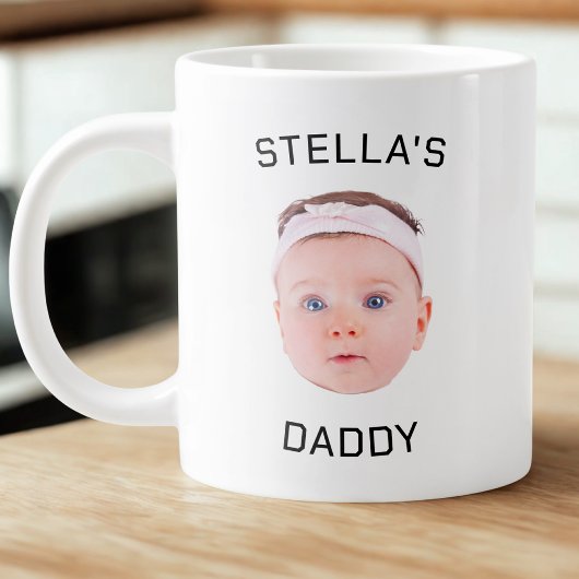 Grande Tasse Personnalisé Baby Face Photo Papa Cadeau