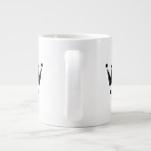 Grande Tasse Personnalisé Queen Text Black Crown Image Spéciali (Dos)