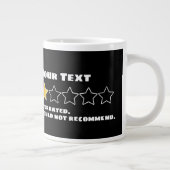 Grande Tasse Personnalisé Surévalué Ne Recommanderait Pas (Droite)