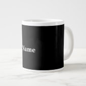 Grande Tasse Personnaliser Jet Black Personnaliser Avec Le Nom (Devant droit)