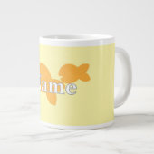 Grande Tasse Personnaliser le poisson jaune (Devant droit)