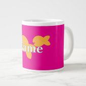 Grande Tasse Personnaliser le poisson rose chaud (Devant droit)