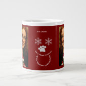 Grande Tasse Personnalisez ,Propriétaire de chat de Noël Photo (Devant)