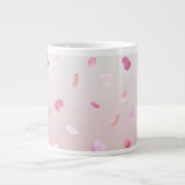 Grande Tasse Pétales Roses romantiques (Devant)