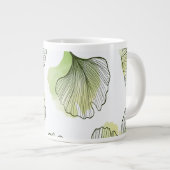 Grande Tasse Pétales verts (Devant droit)