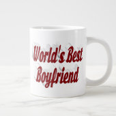 Grande Tasse Petit ami avec un demi-script bordeaux (Droite)