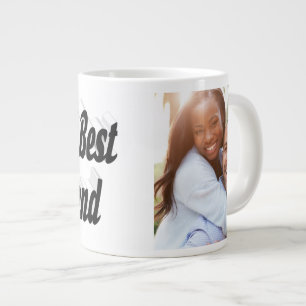 Grande Tasse Petit ami photo noir script