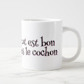 Grande Tasse Petit joli petit cochon rose (Droite)