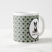 Grande Tasse Petit Mama's Boy Boston Terrier (noir) (Devant droit)