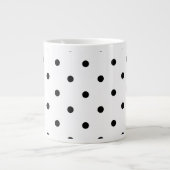 Grande Tasse Petit Motif Pois :Noir & Blanc (Devant)