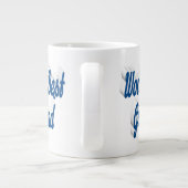 Grande Tasse Petite copine bleu mer demi-script (Dos)