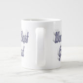 Grande Tasse Petite copine gris moitié script (Dos)