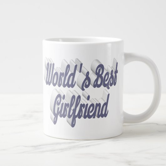 Grande Tasse Petite copine gris moitié script (Droite)