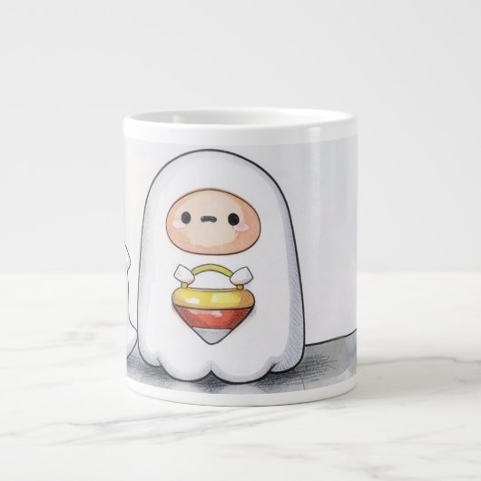 Grande Tasse Petits et petits fantômes Halloween  (Devant)