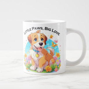 Grande Tasse Petits Poches De Chiot Mignonne Grand Amour