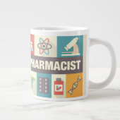 Grande Tasse Pharmacien Professionnel Iconique Conçu (Droite)