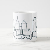 Grande Tasse Philadelphie Pennsylvania Skyline (Devant)