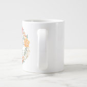 Grande Tasse Philippiens 4:8 Couronne florale rose et jaune (Dos)