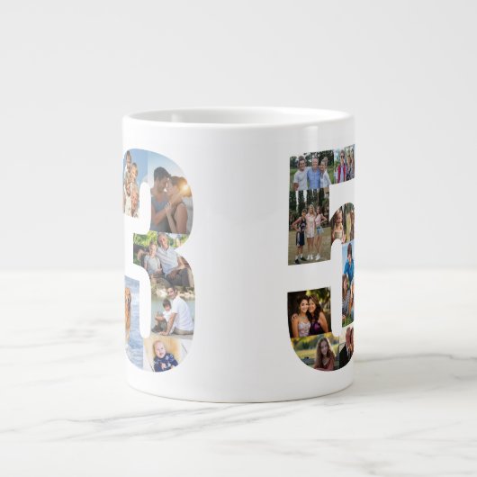 Grande Tasse Photo Collage Number 53 - 53rd Birthday (Devant)