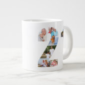 Grande Tasse Photo Collage Numéro 21 - 21e anniversaire (Devant droit)