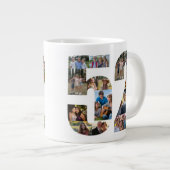 Grande Tasse Photo Collage Numéro 52 - 52e anniversaire (Devant droit)